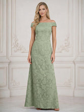 A Line Off Shoulder Floral Chiffon Sleeveless Floral Mother of the Bride Dresses