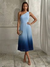 A-Line/Princess Elegant Cocktail Dresses Chiffon One Shoulder Tea-Length