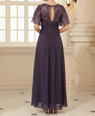 A-Line/Princess Asymmetrical Pleated Ruffle Tea-Length Mother of the Bride Dresses with Sequins