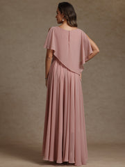 A-Line/Princess Asymmetrical Ankle-Length Mother of the Bride Dresses with Pockets