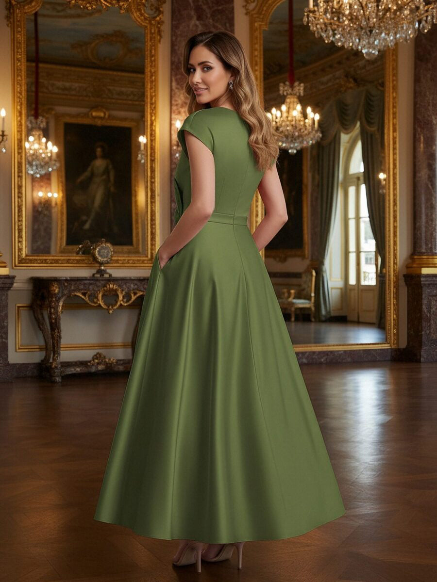 A-Line/Princess Ankle-Length Sleeveless Mother of the Bride Dresses with Flower