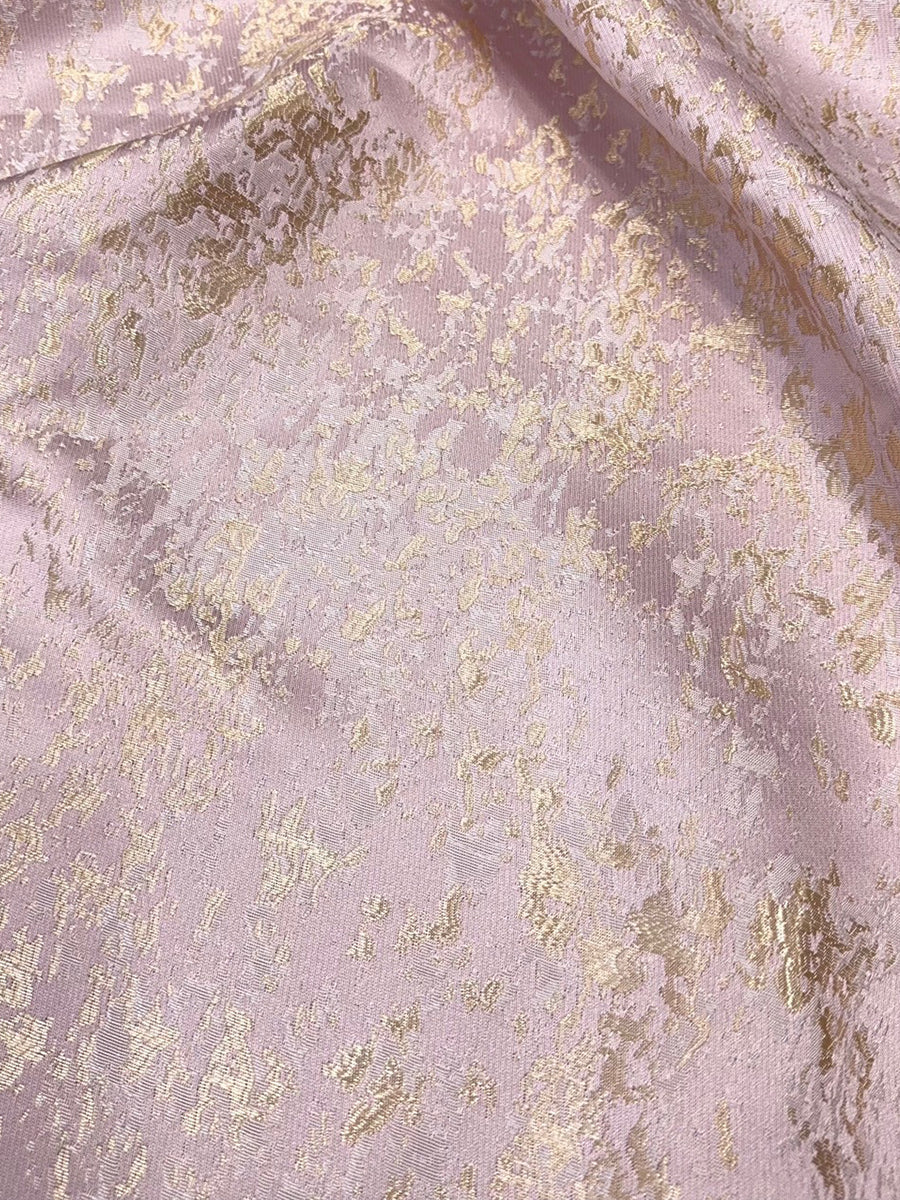 A-Line Metallic Jacquard Mother of the Bride & Groom Dresses Floor-Length Evening Gowns with One Shoulder Bow & Pockets