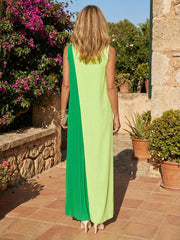 A-Line Chiffon Scoop Neck Maxi Mother of the Bride & Groom Dresses