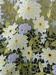 A-Line Floral Embroidered Lace Maxi Mother of the Bride & Groom Dresses