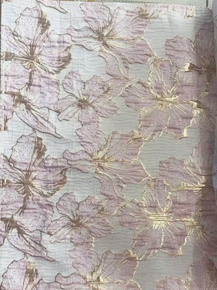 A-Line/Princess Jacquard Scoop Neck Tea-Length Cocktail Dresses
